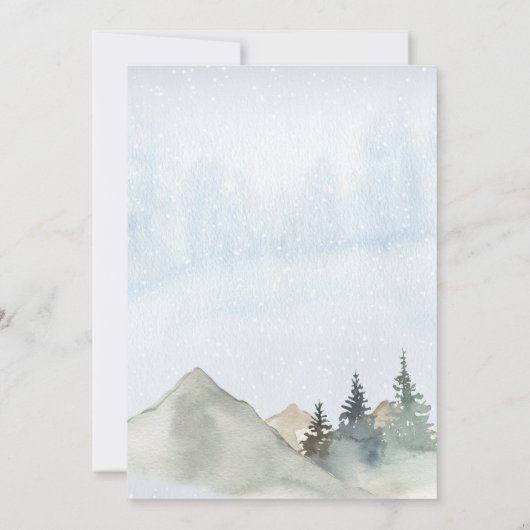 Das ist die Jahreszeit für eine Verheiratete Schne Einladung (Rückseite)