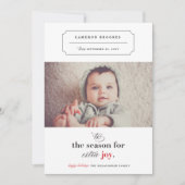 "Das ist die Jahreszeit für Foto mit Extra-Freude- Ankündigung (Vorderseite)