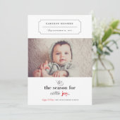 "Das ist die Jahreszeit für Foto mit Extra-Freude- Ankündigung (Stehend Vorderseite)