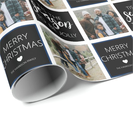 Das ist die Jahreszeit für Jolly | 2 Foto Urlaub Geschenkpapier (Rolleneckpunkt)