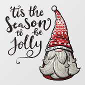 Das ist die Jahreszeit für Jolly Fensteraufkleber (Blatt)