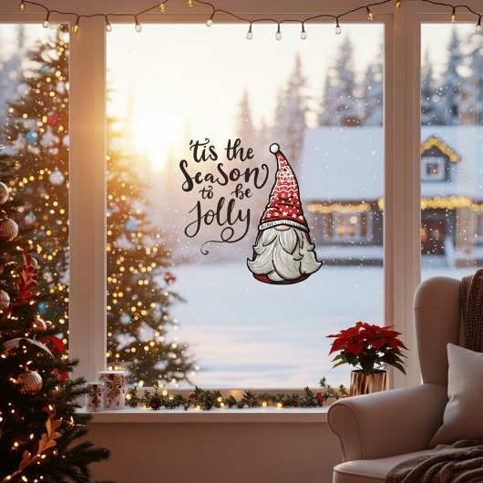 Das ist die Jahreszeit für Jolly Fensteraufkleber