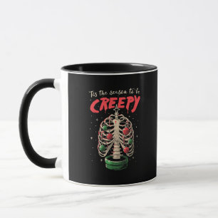 Das ist die Jahreszeit für kreativen Skelettbaum Tasse