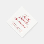 Das ist die Jahreszeit für Verheiratete Winterhoch Serviette (Ecke)