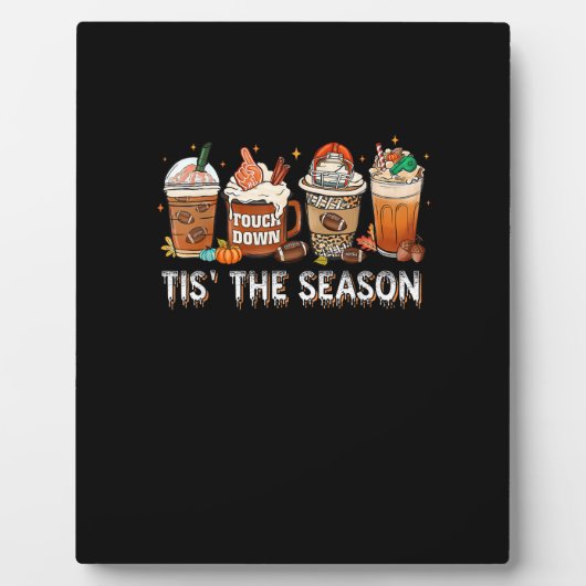 Das ist die Jahreszeit Fußball Pumpkin Gewürz Hall Fotoplatte (Vorderseite)