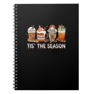 Das ist die Jahreszeit Fußball Pumpkin Gewürz Hall Notizblock