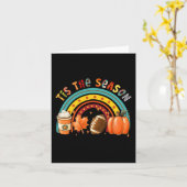 Das ist die Jahreszeit Fußball Pumpkin Gewürz Herb Karte (Gelbe Blume)