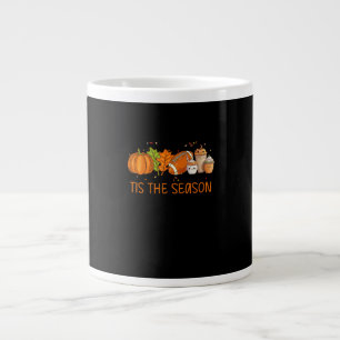 Das ist die Jahreszeit Fußball Pumpkin Gewürze all Jumbo-Tasse