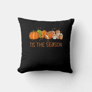 Das ist die Jahreszeit Fußball Pumpkin Gewürze all Kissen