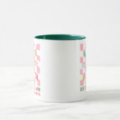 Das ist die Jahreszeit Groovy Pink Coquette Weihna Tasse (Zentrum)