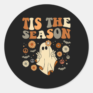 Das ist die Jahreszeit Halloween Ghost Outfit Kost Runder Aufkleber