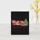 Das ist die Jahreszeit Kaffee Latte Gnome Sleigh C Karte (Gelbe Blume)