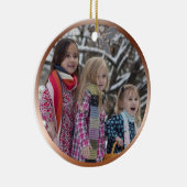 Das ist die Jahreszeit Kupfer-Kalligrafie Dusty Bl Keramik Ornament (Rechts)