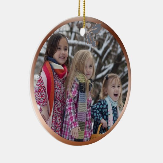 Das ist die Jahreszeit Kupfer-Kalligrafie Dusty Bl Keramik Ornament (Rechts)