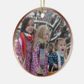 Das ist die Jahreszeit Kupfer-Kalligrafie Dusty Bl Keramik Ornament (Links)