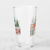 Das ist die Jahreszeit Moderne Weihnachtstypografi Glas (Links)