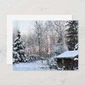 'Das ist die Jahreszeit nach Norden, Winterurlaub Postkarte (Vorne/Hinten)