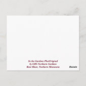 'Das ist die Jahreszeit nach Norden, Winterurlaub  Postkarte (Rückseite)