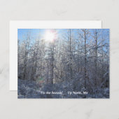 'Das ist die Jahreszeit nach Norden, Winterurlaub  Postkarte (Vorne/Hinten)