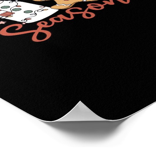 Das ist die Jahreszeit Neujahr Funny Christmas Poster (Ecke)