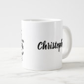 Das ist die Jahreszeit, Personalisierte Weihnachts Jumbo-Tasse (Vorderseite Rechts)