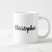 Das ist die Jahreszeit, Personalisierte Weihnachts Jumbo-Tasse (Rechts)