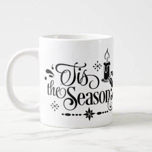 Das ist die Jahreszeit, Personalisierte Weihnachts Jumbo-Tasse