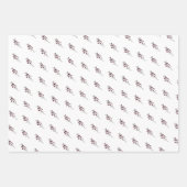 'Das ist die Jahreszeit Pinecone Berry Muster Geschenkpapier Set (Vorderseite 3)
