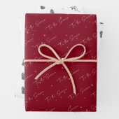 'Das ist die Jahreszeit Pinecone Berry Muster Geschenkpapier Set (Beispiel)