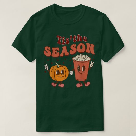 Das ist die Jahreszeit Pumpkin Gewürzkaffee T - Sh T-Shirt (Design vorne)