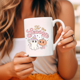 Das ist die Jahreszeit Retro Groovy Halloween Kaffeetasse