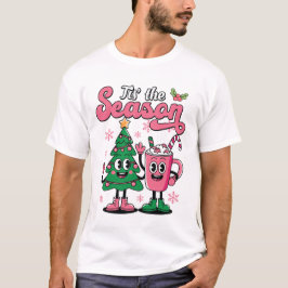 Das ist die Jahreszeit Retro Groovy Weihnachtsfami T-Shirt