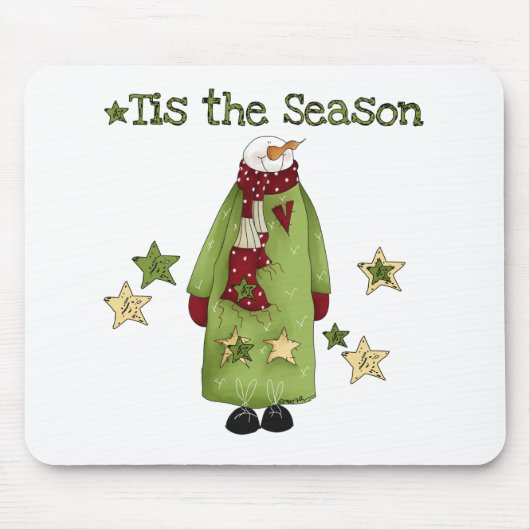 Das ist die Jahreszeit Snowman T - Shirt und Gesch Mousepad (Vorne)