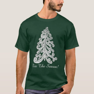 Das ist die Jahreszeit Trendy Weihnachtsbaum Wirbe T-Shirt