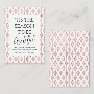 "Das ist die Jahreszeit, um dankbar für den Urlaub Mitteilungskarte