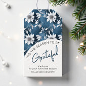 "Das ist die Jahreszeit, um dankbar Weihnachten in Geschenkanhänger