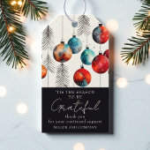 "Das ist die Jahreszeit, um dankbar Weihnachten in Geschenkanhänger