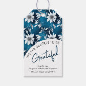 "Das ist die Jahreszeit, um dankbar Weihnachten in Geschenkanhänger (Vorderseite)