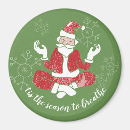 Das ist die Jahreszeit, um den Yoga Santa zu durch Magnet