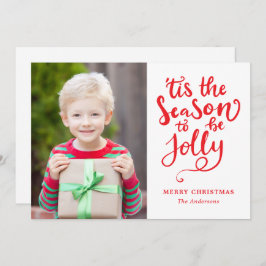 Das ist die Jahreszeit, um ein fröhliches Foto für Feiertagskarte