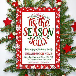 Das ist die Jahreszeit, um ein fröhliches Weihnach Einladung
