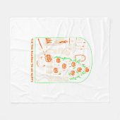 Das ist die Jahreszeit, um ein gruseliges Hallowee Fleecedecke (Vorderseite (Horizontal))