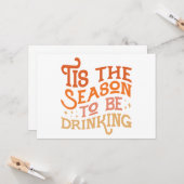 Das ist die Jahreszeit, um ein sonniges Urlaubsdes Karte (Vorderseite/Rückseite Beispiel)