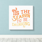 Das ist die Jahreszeit, um ein sonniges Urlaubsdes Leinwanddruck (Insitu (Holzboden))