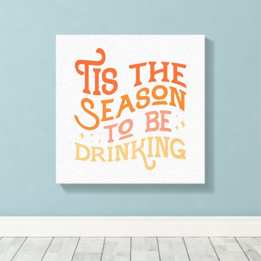 Das ist die Jahreszeit, um ein sonniges Urlaubsdes Leinwanddruck (Insitu (Holzboden))