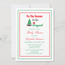 Das ist die Jahreszeit, um eine schwangere Babydus Einladung