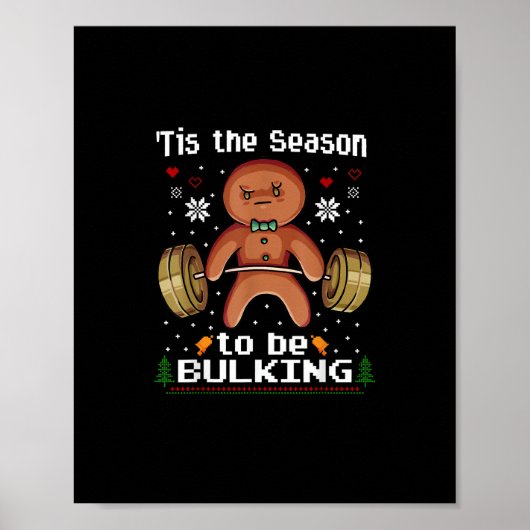 Das ist die Jahreszeit, um Gingerbread Man Gym Chr Poster (Vorne)