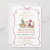 Das ist die Jahreszeit, um Ihnen zu danken Whimsic Einladung (Vorderseite)