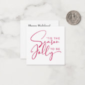 Das ist die Jahreszeit, um Jolly Urlaub zu machen Mitteilungskarte (Vorderseite/Rückseite Beispiel)