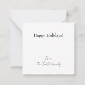 Das ist die Jahreszeit, um Jolly Urlaub zu machen Mitteilungskarte (Rückseite)